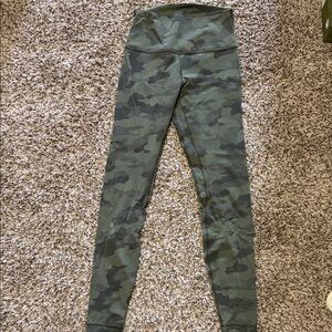 lululemon athletica align Green Camouflage Leggings